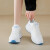 AXRX女鞋运动鞋女2024夏季新款透气网面鞋女士休闲学生网鞋子女跑步鞋 白色 35