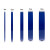 鼎红 5S桌面定位标识胶带白板表格划线分格警示贴条蓝色3mm*66m（10卷）