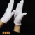 白色棉手套劳保工业耐磨作业文玩礼仪盘珠表演一次性薄款布手套 含熔喷布50个/包