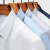 俞兆林 长袖衬衫男士纯色商务休闲正装百搭职业装修身简约大码男装衬衣YMCC200701白色(有口袋）41/XL