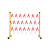 安晟达 伸缩围栏可移动式隔离护栏绝缘电力施工围栏道路防护 玻璃钢（管式）红白色1.5米高*可伸3米