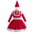VALOR MAN圣诞节儿童服装女童幼儿园宝宝圣诞装老人衣服装扮公主裙加厚 鹿角发卡 均码