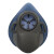 一护 防毒面具 9205防毒半面罩 防护呼吸器 需搭配滤材使用 1个（大号）  