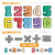 馨铂斯数字变形玩具机器人金刚合体字母积木拼装儿童玩具男女孩3-6岁 5合体（数字0/6-9）——中号尺寸