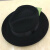 橙央上海滩男士礼帽新款上海滩纯羊毛呢礼帽爵士帽许文强周润发男士老 黑色 S（5456cm）