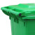 蓓尔蓝 YJX1 户外分类垃圾桶120L 公园物业可挂车垃圾箱加厚大号环卫桶 绿色 厨余垃圾