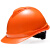 驭舵梅思安豪华型安全帽工地施工领导建筑工程头盔透气男 橙色 豪华型PE超爱戴
