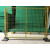 适用工厂可移动车间隔离网仓库围栏快递分拣网区域防护隔断护栏铁丝网 2米高*1.5米宽/套一网一柱一座