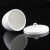 海斯迪克 HKLY-65 陶瓷坩埚 耐火耐高温带盖弧形坩埚 化学实验工具 坩埚50ml（10个）