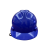 易速汇 工地建筑头盔 安全帽 多种颜色可选择 1顶 蓝色