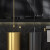 黛惑酒店天花板顶出水自动感应吊顶水龙头入墙式暗装悬挂创意水滴龙头 1.6米金色感应款单冷