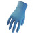赛立特 DN6115一次性丁腈手套耐油光面无粉工厂实验室餐饮防护手套蓝色7码 100只装