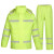 反光雨衣雨裤套装交通安全服分体荧光绿户外巡逻骑行防水双层加厚 荧光绿 XL