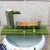 竹筒流水器太阳能水泵过滤水浆循环竹子摆件庭院鱼缸假山养鱼创意 本色带皮（竹排长65CM）无水泵