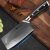 狂鲨大马士革钢菜刀不锈钢桑切肉片刀具厨房厨师专用 女款切片菜刀-刀身窄-轻骑-超锋 60°以上 18.2cm 135mm