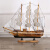 美克杰心选创意一帆风顺帆船摆件北欧家居客厅酒柜书柜模型船装饰品摆设 32cm 白边帆船 带灯