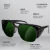 电焊焊工专用防打眼防飞溅防强光玻璃护目镜电焊防护眼镜 HS04-浅绿+眼镜盒+眼镜布