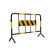 汉域 拒马 护栏 铁马护栏防护栏 地铁车站学校工地隔离围栏 警示隔离栏 带牌 1*2米