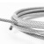 德岐 304不锈钢包塑钢丝绳 PVC涂塑钢丝绳 PVC包胶涂塑绳 1mm(7*7)50m 