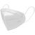 仁聚益口罩透气防护一次性白色防工业粉尘面罩防口水雾霾囗罩 白色-10个-熔喷布