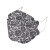 紫羲ZXFH.NET韩版鱼嘴一次性防护口罩 水刺布鱼鳞印花成人 儿童口罩 蕾丝藏青 均码10个装