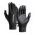 冬季骑行手套男士保暖户外运动防风防水加绒电动车触屏手套 黑色 XL