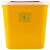 利器盒一次性锐器盒黄色废弃盒加厚医院诊所针头盒圆形方 圆形15升(50个/件)