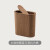 北欧夹缝木质垃圾桶客厅卧室厨房卫生间创意缝隙窄款纸篓 原木色翻盖