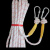 安全绳户外作业绳家用耐磨防护登山家用救援绳钢丝绳防坠落绳 14毫米钢丝芯30米带双钩