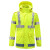 雨豹 UB-001 交通执勤高速路政反光雨衣荧光黄安全防护服 上下分体套装 L码 1套 定做