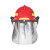 梅思安（MSA）F3消防头盔10107118-A 灭火救援 含面罩 披肩 黑色帽壳 定制品 拍前联系客服