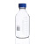 化科 蓝盖丝口玻璃试剂瓶 透明棕色密封瓶，实验室取样瓶 螺纹口刻度密封瓶 1000ml，20只起订 