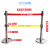 安全伸缩围栏 管式1.2*2.5M 可移动式绝缘隔离护栏 电力施工围栏道路安全防护栏玻璃钢 不锈钢带式5M