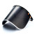 耐高温防护面罩防护面具配安全帽弹簧防飞溅电焊防粉尘劳保打磨屏 (黑色)PC面屏+铝支架