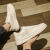 KMKQ冰丝网面男鞋夏季透气薄款空军板鞋小白鞋英伦风鞋子男潮鞋 白色（网面款） 39 运动鞋码
