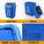 鸣固 ZJ4854分类塑料垃圾桶 摇盖式 户外环卫垃圾箱 办公摇盖桶 40L带盖绿色（厨余垃圾）