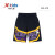特步（XTEP）儿童夏季新款男童针织中裤篮球运动裤五分裤677225614088 纯正黑 130