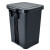 鲁识 LS-ls36 12升 脚踏分类垃圾桶 商用学校小区脚踏式垃圾桶 12升-黑色其他垃圾