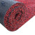 正奇谊 pvc丝圈地毯 塑料地垫防滑入户进门脚踏垫  20mm厚 黑红色  1.2*9米整卷