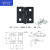 CL218锌合金工业铰链合页大全配电柜电箱门合叶236重型不锈钢折页 CL218-40铁黑色搭配螺丝和
