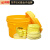 鸣固 化学品泄漏应急处理桶 20加仑泄漏应急处理桶黄色60*48cm 含通用型套装
