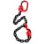万尊 卸钢筋专用吊具3T8m起重链条吊钩吊环吊装工具