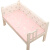 迪士尼（Disney）儿童床围拼接软包挡布宝宝婴儿床上用品纯棉防撞围栏一片式可拆洗 粉色草莓 220cm(一条)