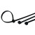 鸣固 自锁式尼龙扎带 塑料固定扎线带 电线捆扎线束带 黑色4*150/500条 ZH1603
