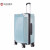 银座GINZA 拉杆箱万向轮旅行李箱 可登机箱皮箱拉链密码箱行李箱子 浅蓝色 20英寸（可登机）