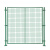 美棠 绿色包塑围栏网 加厚型铁丝隔离网 1800*1950网片（1片）+立柱80mm(1根） 绿色