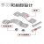 304不锈钢抱箍卡箍加厚平板管夹接地管卡电线杆管支架固定器卡扣 内径32mm(带胶垫)