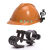 盛世浩瀚定制适合安全帽消防手电筒夹头盔头灯支架安全帽侧灯卡扣夹子安全帽固定卡 直接安装21-28mm