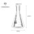 玻璃三角烧瓶烧杯化学实验器材锥形瓶带塞50/150/250/500/1000ml 环球直口三角瓶1000ml