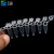 云程PCR管八连管平凸盖八连管 排管 荧光定量PCR管 透明0.2ml12连整套200条